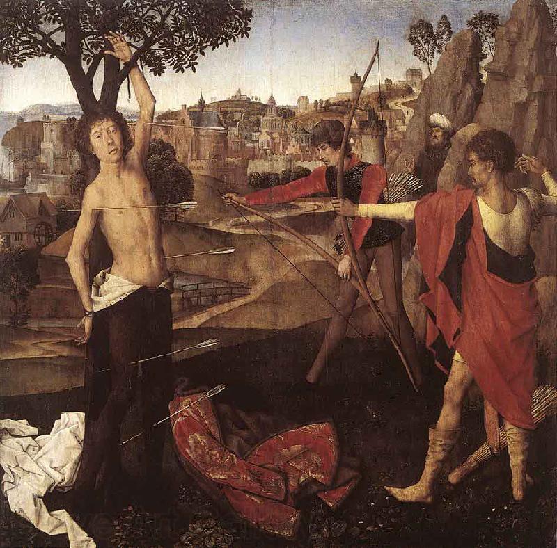 Hans Memling The Martyrdom of St Sebastian Spain oil painting art